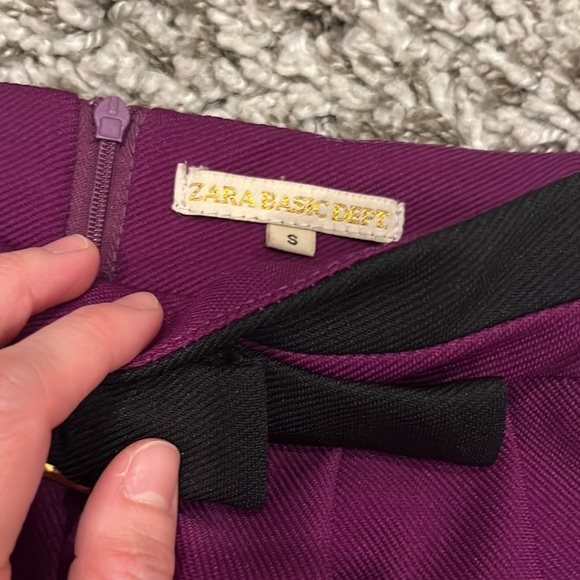 Zara skirt Aubergine size S - Picture 2 of 4